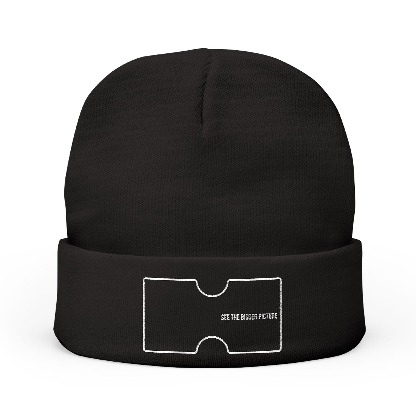 See the Bigger Picture Knit Beanie (Embroidery)