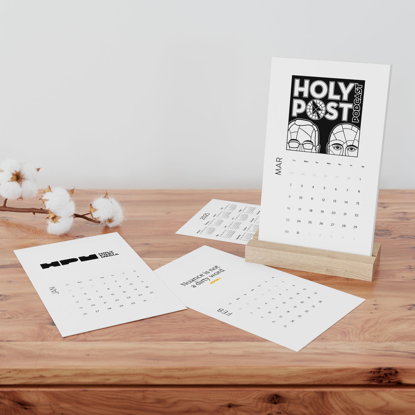 HPM Vertical Desk Calendar (2025)