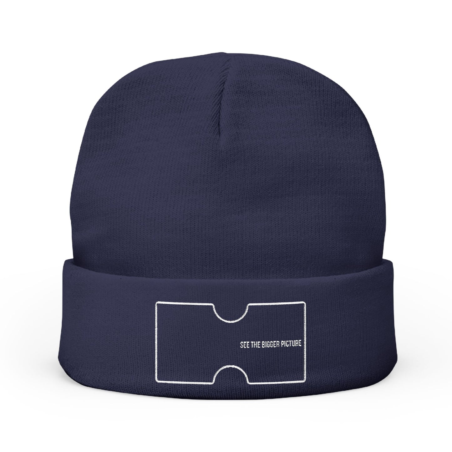 See the Bigger Picture Knit Beanie (Embroidery)