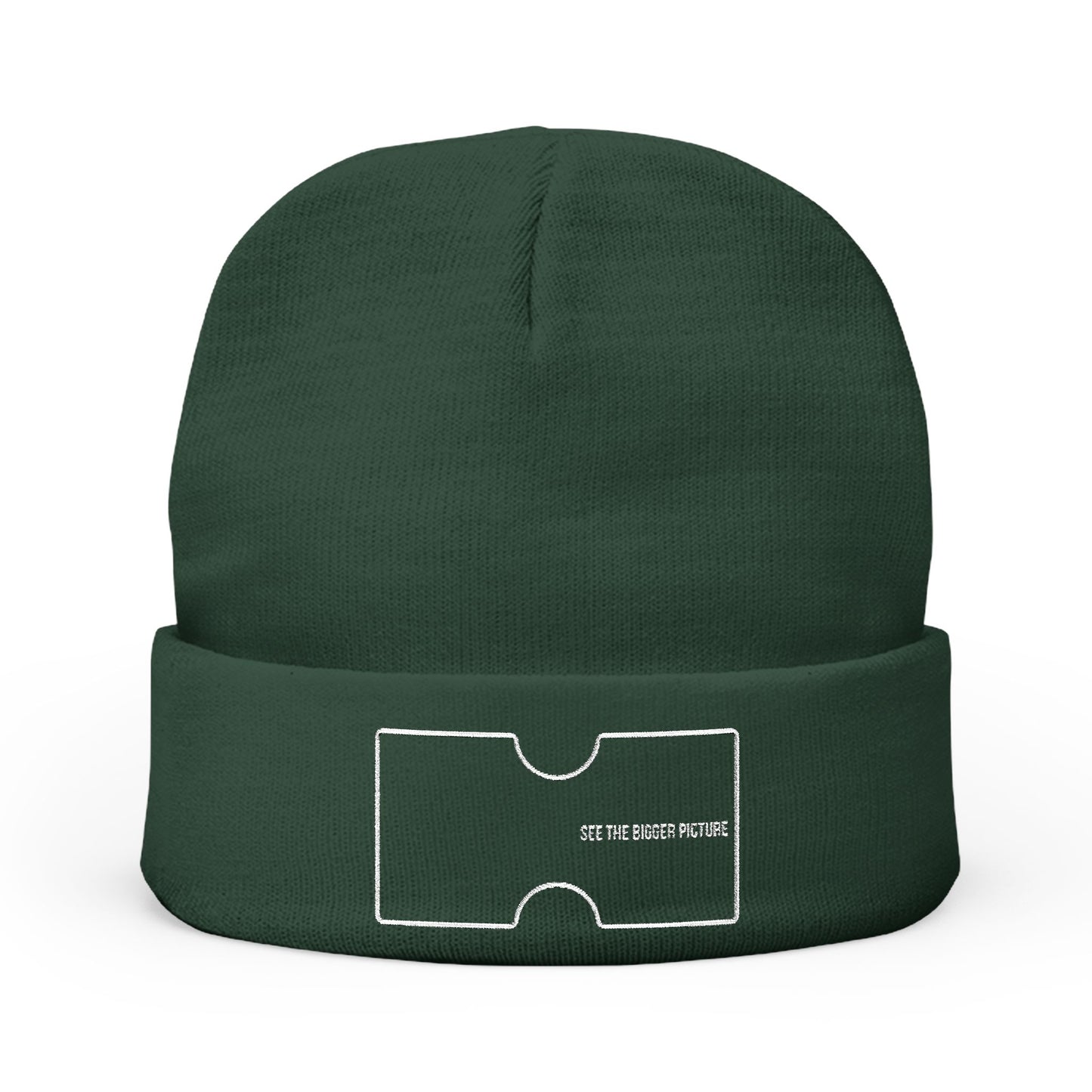 See the Bigger Picture Knit Beanie (Embroidery)